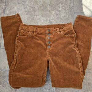 Cabi Rust Colored Corderoy Pants